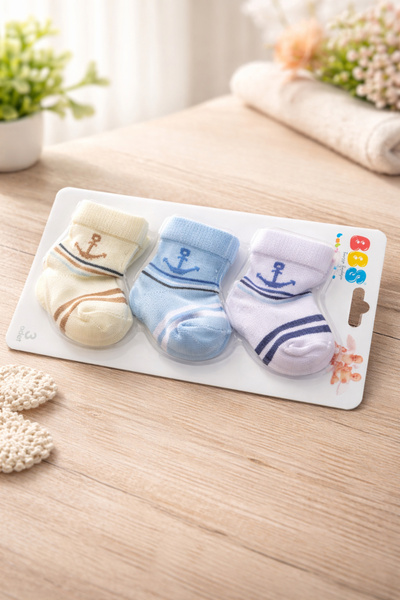 Atlas Baby House Cotton 0-6 Months Newborn Baby Boy Socks
