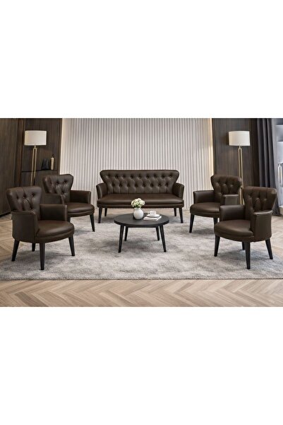 VENQM Deri Ofis Takımları ,bekleme salonu ,ofis klinik kafe otel balkon takımı