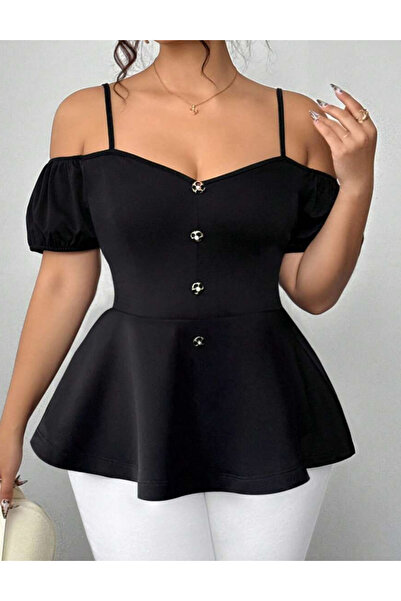 Sheya Curve+ top, black