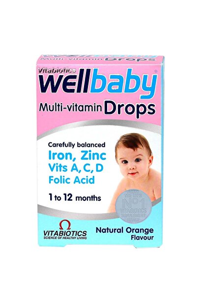 Vitabiotics Wellbaby Multivitamin Supplement Drops Orange Flavor With Mineral...