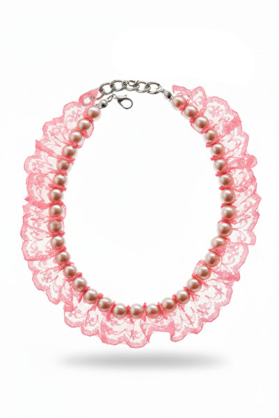 Stoneage قلادة للكلاب مزينة باللؤلؤ - طوق - سلسلة