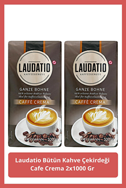 Laudatio Bütün Kahve Çekirdeği Cafe Crema 2x1000 Gr