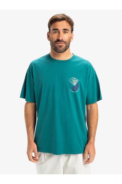 Quiksilver Hw موجة منومة Erkek Yeşil Günlük Stil تي شيرت Eqyzt08033-21882