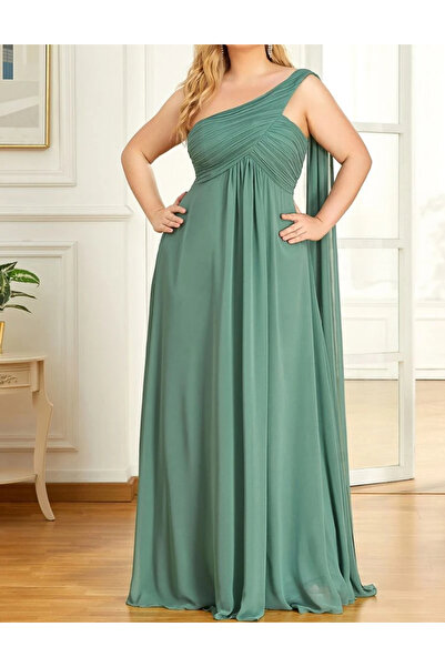 Sheya Curve+ maxi dress, green