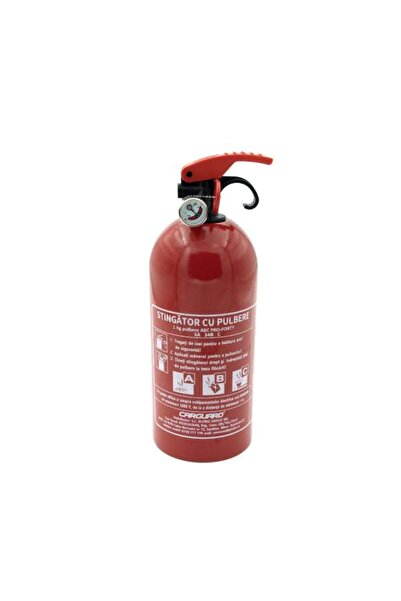 CarGuard Powder extinguisher 1KG, with pressure gauge, model A B C