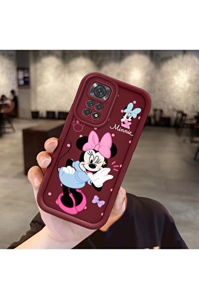 ucuc حافظة ميكي متوافقة مع هاتف Redmi Note 11S مصنوعة من السيليكون الأحمر الم...