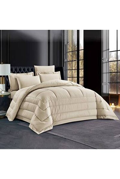 Feather مفرش نفرين 6 قطع قطني فيذر اليسيا ‎240 × 260 سم بحشوة مخيطة