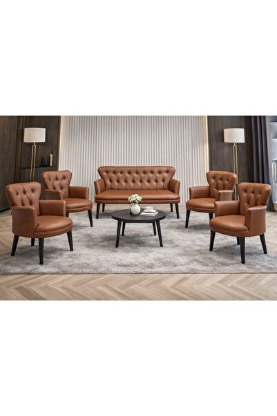 VENQM Deri Ofis Takımları ,bekleme salonu ,ofis klinik kafe otel balkon takımı