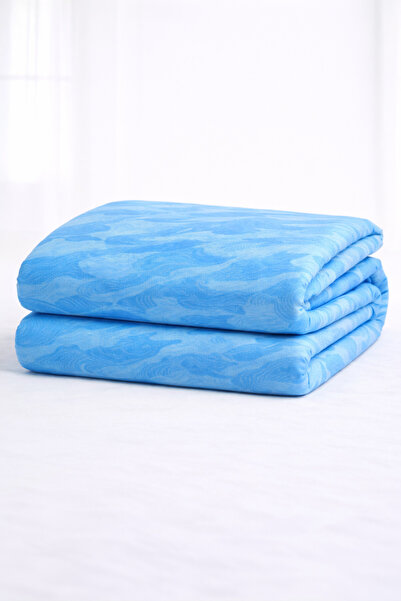 İQON Double Size (1 Piece) Duvet Cover Leaves Blue