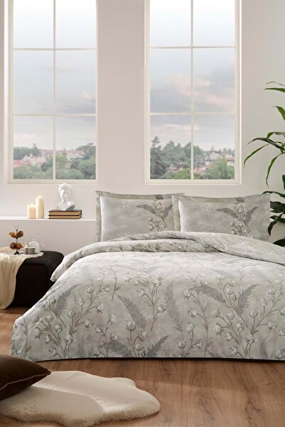 Özdilek Ranforce -Algodon Bej- Çift Kişilik Nevresim Takımı