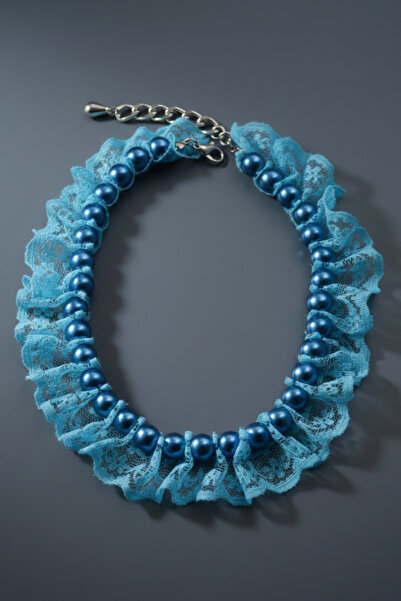 Stoneage قلادة للكلاب مزينة باللؤلؤ - طوق - سلسلة