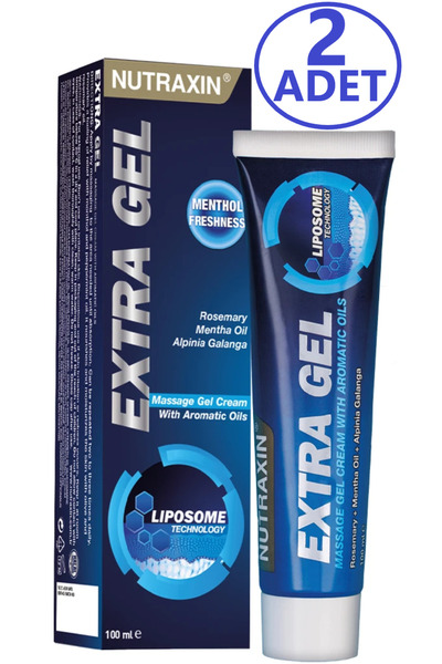 Nutraxin Extra Gel Aromatik Yağlar Içeren Masaj Jel Krem 100 ml x 2 Adet