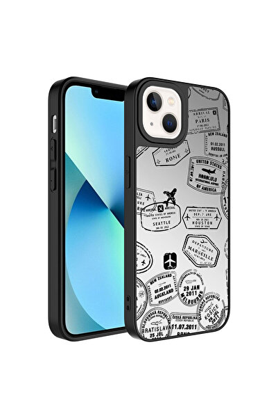 Giz Story حافظة مرآة GZST لامعة متوافقة مع هاتف iPhone 13 مع حماية للكاميرا -...