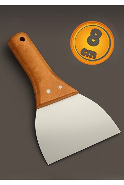 Duyar DYR 302 Ahşap Saplı Yay Çeliği Boya Sıva Macun Spatula 8 cm