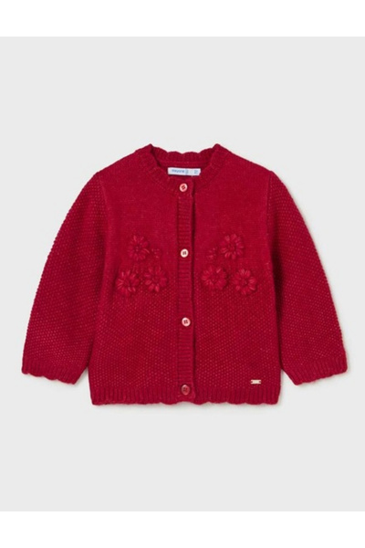 MAYORAL Mayoral button-down sweater, red