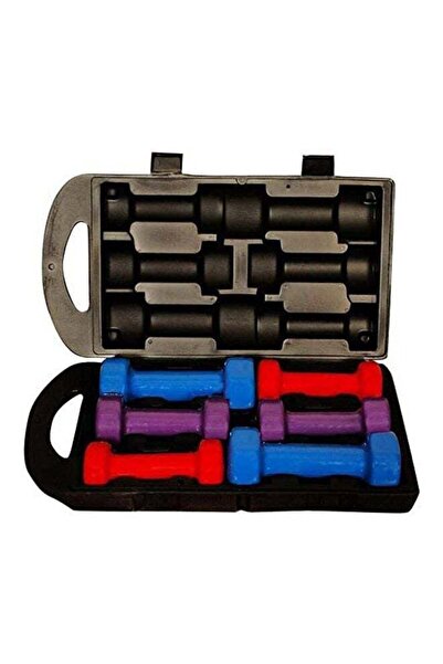 MAAS Dumbbell Set for Fitness Workouts with Carry Bag - 3 Pieces 2x2.5, 2x1.5...