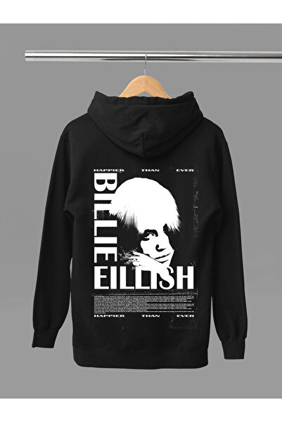 MAGORS Billie Eilish Printed Cotton Long Sleeved 3-Yarn Hooded Sweatshirt
