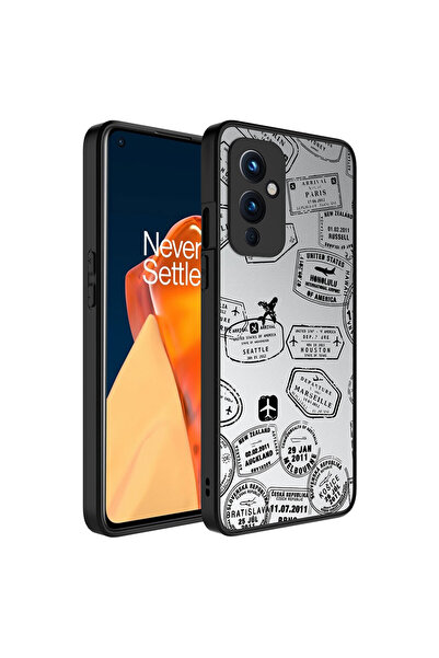 Giz Story حافظة ون بلس 9 ذات نمط مرآة لامع مع حماية للكاميرا - غطاء مرآة GZST...