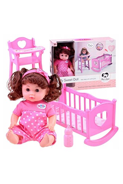 Happy Doll with Bed and Chair