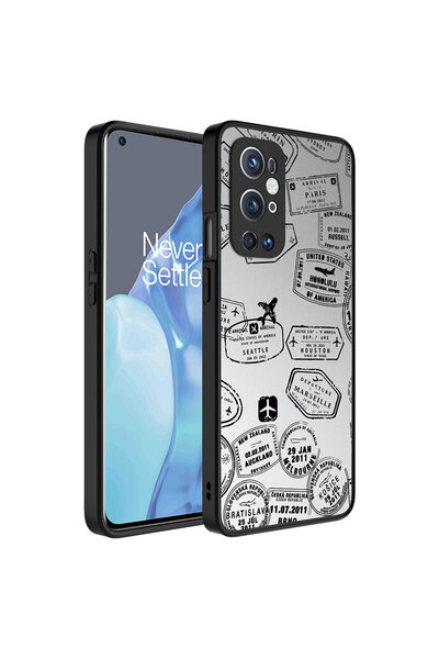 Giz Story حافظة ون بلس 9 برو ذات نمط مرآة لامع مع حماية للكاميرا - غطاء مرآة ...