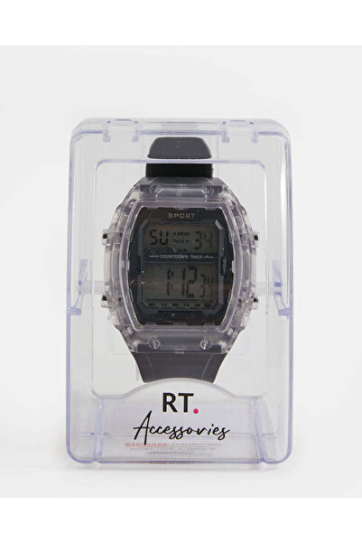 REDTAG ساعة رقمية متعددة الوظائف للأولاد باللون الأسود