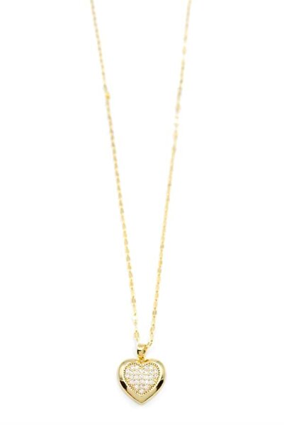 Mestore Heart Necklace - Gold