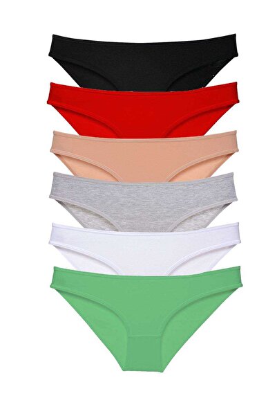 Mestore 6 Pieces Super Eco Set Lycra Women's Slip Panties Color 2