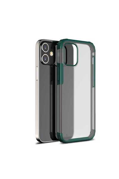 Giz Story حافظة GZST Volks المتوافقة مع هاتف iPhone 12 Mini - أخضر داكن