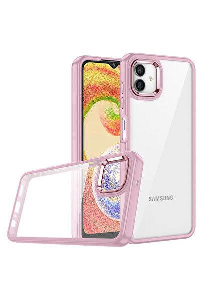 Giz Story غطاء جالاكسي A04 من GZST فلورا - ذهبي وردي