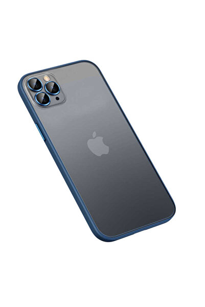 Giz Story حافظة GZST ريترو متوافقة مع هاتف iPhone 12 Pro Max - أزرق داكن