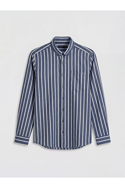 LC Waikiki Regular Fit Striped Dobby Men's Shirt