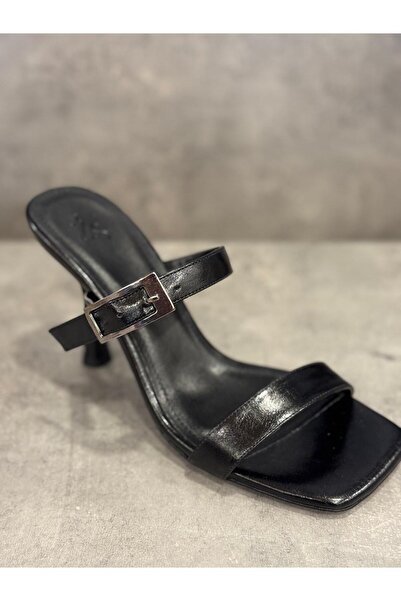 Zeyn نعال بكعب عالٍ مصنوعة يدويًا من الجلد الأصلي (ارتفاع الكعب 11 سم)