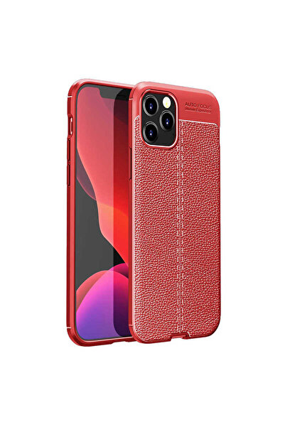 Giz Story حافظة سيليكون GZST Niss متوافقة مع هاتف iPhone 12 Pro - أحمر