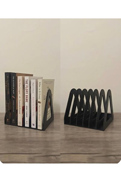designode PRISM Modern Dekoratif Kitap Tutucu - Siyah