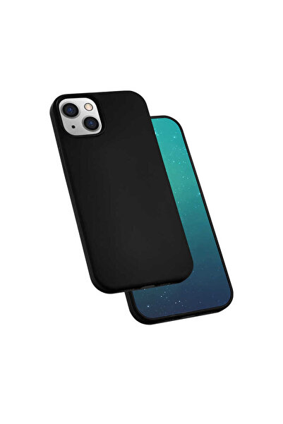 Giz Story آيفون 13 ميني متوافق مع GZST سيليكون حريري - أسود