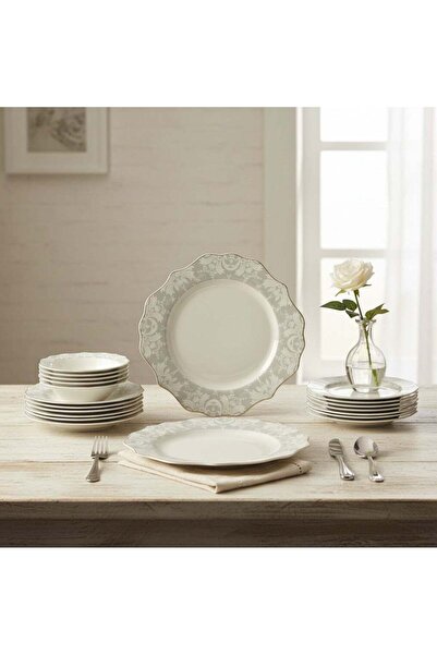 HOMEVEO طقم سفرة بورسلان 24 قطعة عالي الجودة بتصميم راقٍ – أناقة فاخرة لكل من...