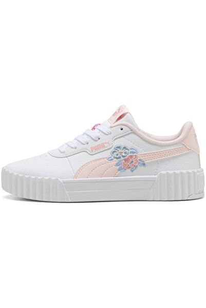 Puma Αθλητικά παπούτσια Carina 3.0 Floral Jr, Λευκά, Γυναικεία