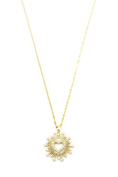 Mestore قلادة القلب - ذهبي