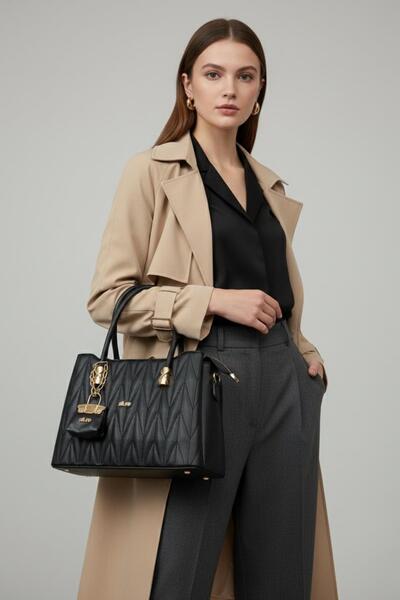 Papuçsepeti Papuç Sepeti 4864 Γυναικεία τσάντα χειρός και ώμου με πολλαπλές θ...