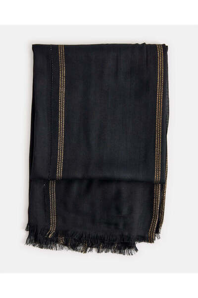 REDTAG Women Black Printed Scarf