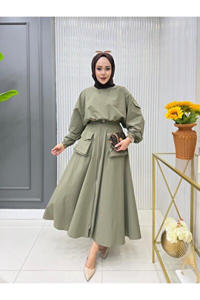 GK Parachute Fabric Skirt Suit