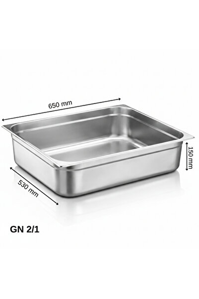 Üret Çelik ÜRET Standart Gastronom Küvet GN 2/1 150 mm 42,5 lt