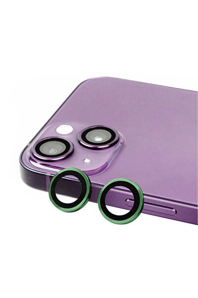 Giz Story iPhone 14 Compatible Gzst Cl-07 Camera Protector-Dark Green