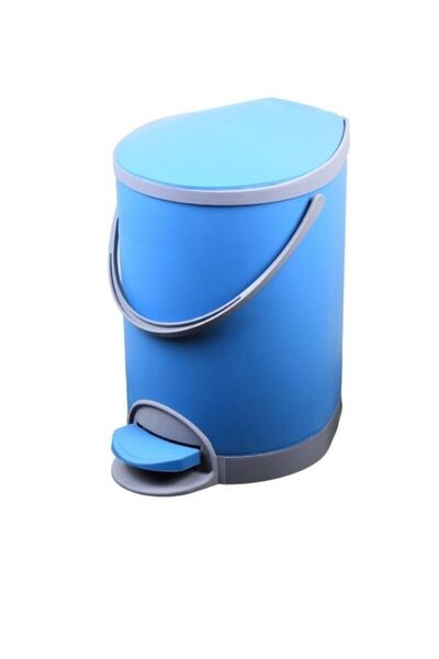 Generic Round Plastic Waste Bin with Foot Pedal 8.2 Liters