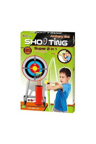 KING SPORT قوس رماية مع نموذج هدف - متعدد الألوان 31 × 55 × 5.7 سم