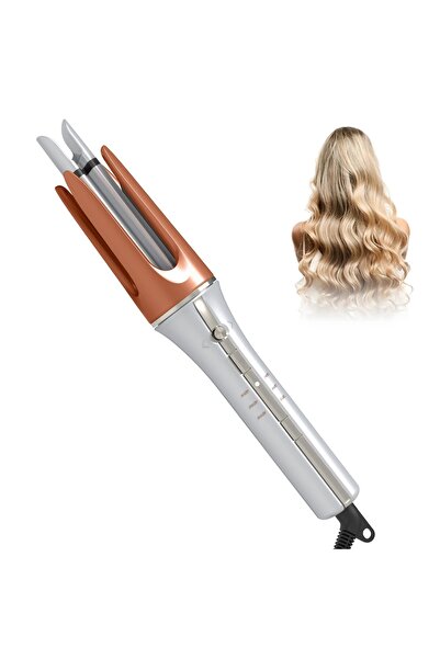 Domuik Automatic Curling Iron with 3 Temperatures Fast Heating, 2-Way Rotatio...