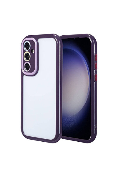 Giz Story حافظة لهاتف Galaxy S23 مع حماية للكاميرا وتصميم ملون للحواف والإطار...