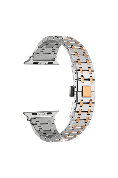 Giz Story Watch 7 45mm Compatible Krd-83 Metal Gzst Band-Silver-Rosegold