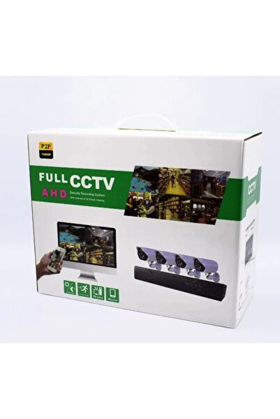 NO BRAND Sistem de supraveghere Full HD CCTV AHD interior-exterior HDMI