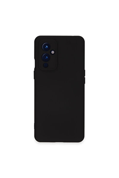 eco port حافظة ون بلس 9 مصنوعة من السيليكون المخملي من الداخل - أسود